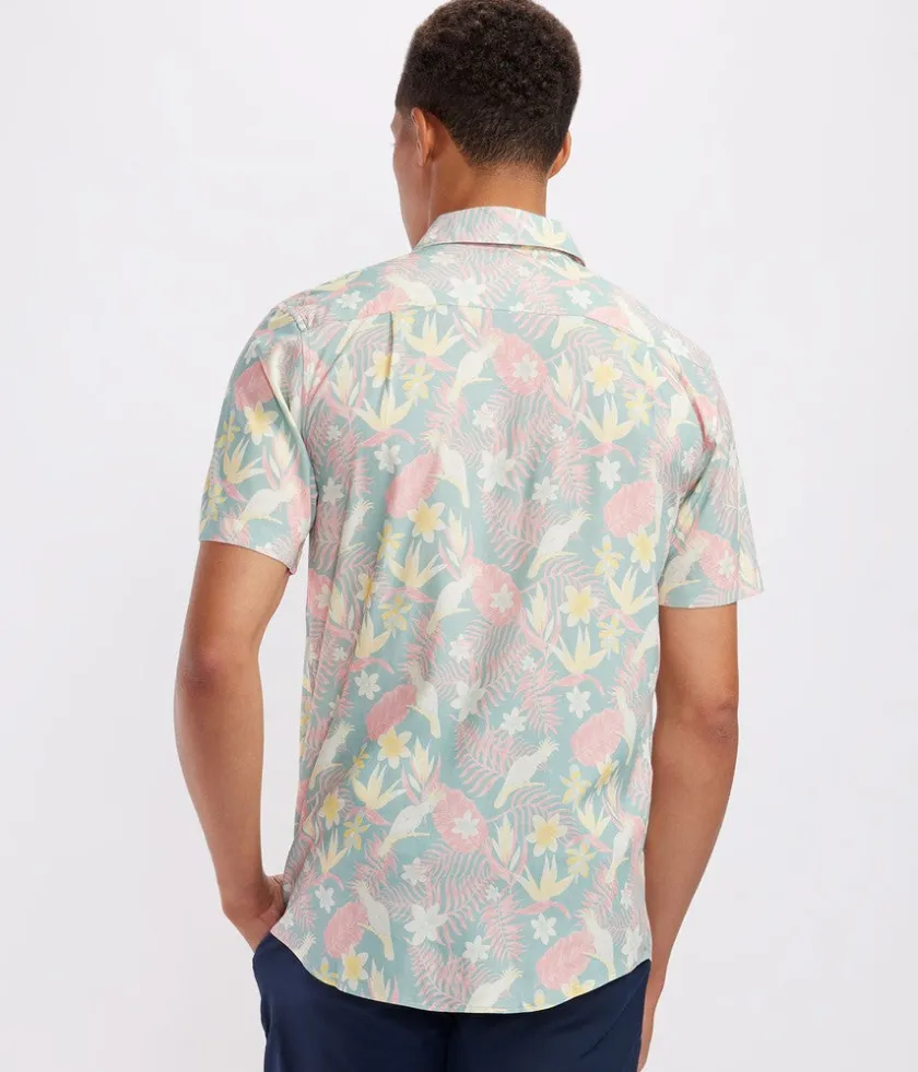 Tipsy Elves Men's Talk Birdie to Me Hawaiian Shirt New