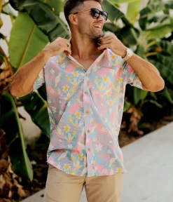 Tipsy Elves Men's Talk Birdie to Me Hawaiian Shirt New