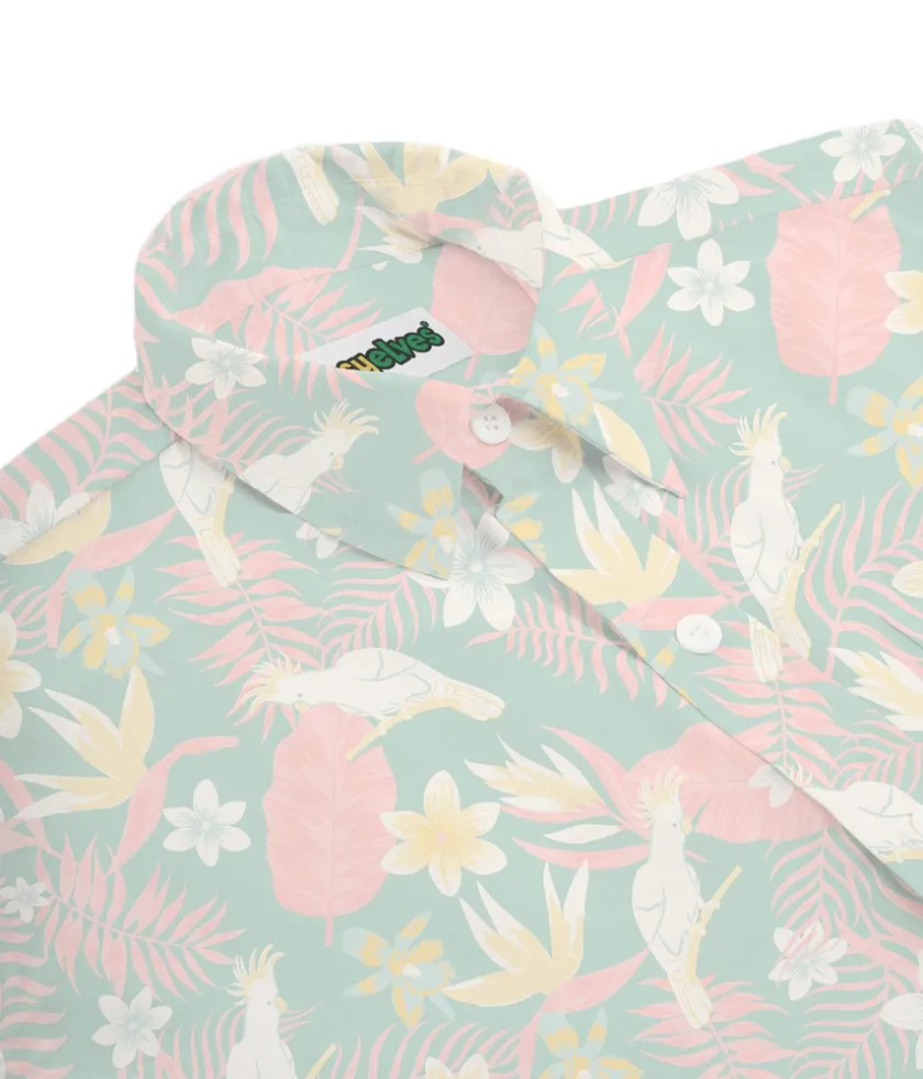 Tipsy Elves Men's Talk Birdie to Me Hawaiian Shirt New