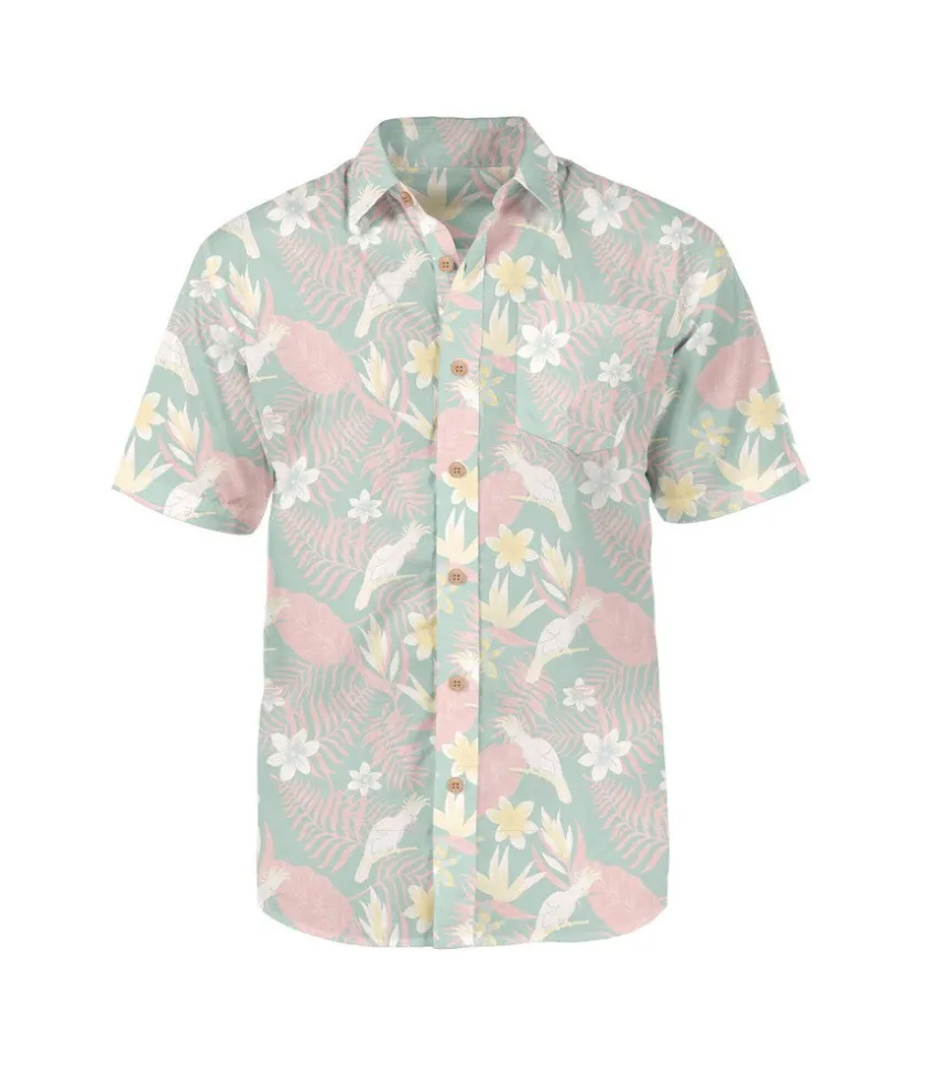 Tipsy Elves Men's Talk Birdie to Me Hawaiian Shirt New