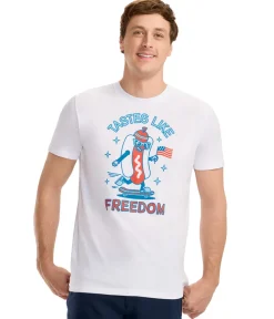 Tipsy Elves Men's Tastes Like Freedom Hot Dog Tee