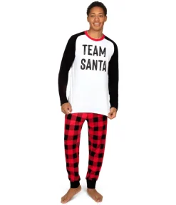 Tipsy Elves Men's Team Santa Pajama Set