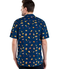 Tipsy Elves Men's Thanksgiving Button Down Shirt Best