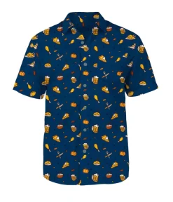 Tipsy Elves Men's Thanksgiving Button Down Shirt Best