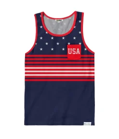 Tipsy Elves Men's USA All Day Tank Top Discount