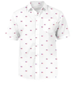 Tipsy Elves Men's USA Grand Ol' Flag Button Down Shirt Discount