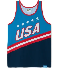 Tipsy Elves Men's USA Slam Dunk Tank Top Outlet