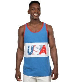Tipsy Elves Men's USA Tank Top Hot