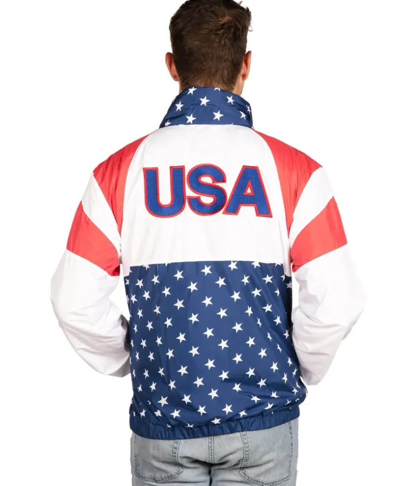 Tipsy Elves Men's USA Windbreaker Jacket