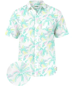 Tipsy Elves Men's Vibrant Vacation Hawaiian Shirt