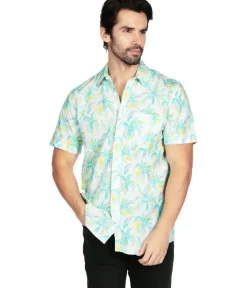 Tipsy Elves Men's Vibrant Vacation Hawaiian Shirt