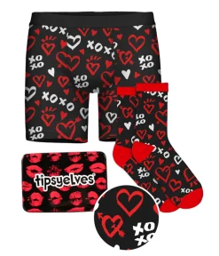 Tipsy Elves Men's XOXO Boxers & Socks Gift Set Best