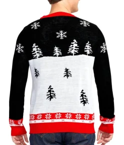 Tipsy Elves Men's Yellow Snow Light Up Ugly Christmas Sweater