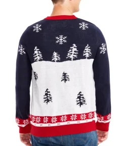 Tipsy Elves Men's Yellow Snow Ugly Christmas Sweater Clearance