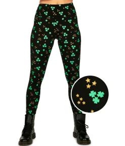 Tipsy Elves Metallic Cluster High Waisted Leggings Clearance