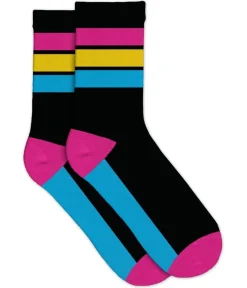 Tipsy Elves Pansexual Flag Socks (Fits Sizes 8-12M |  7-11W) Online