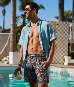 Tipsy Elves Piggle Wiggle Stretch Swim Trunks - 7.5" Inseam New