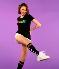 Tipsy Elves Pride Socks - Black (Fits Sizes 6-11W) Best