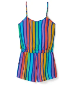 Tipsy Elves Rainbow Blast Striped Romper Sale