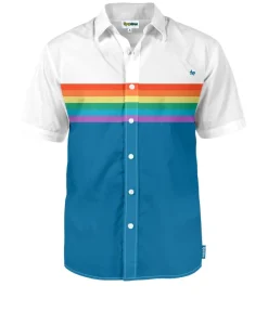 Tipsy Elves Rainbow Charm Button Down Shirt Clearance