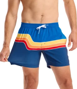 Tipsy Elves Retro Rider Stretch Swim Trunks - 6" Inseam