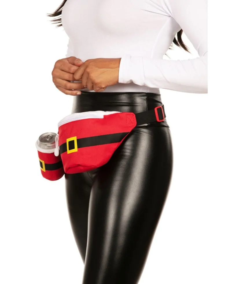 Tipsy Elves Santa Claus Fanny Pack with Drink Holder Sale