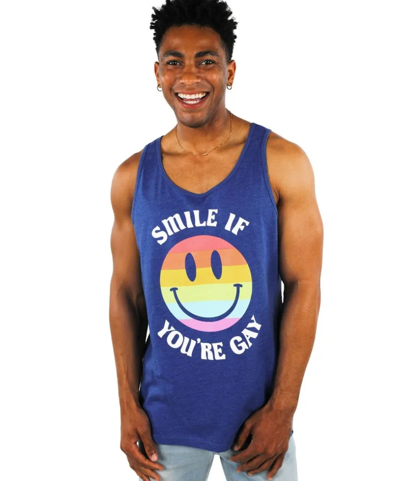Tipsy Elves Smile If You're Gay Tank Top Clearance