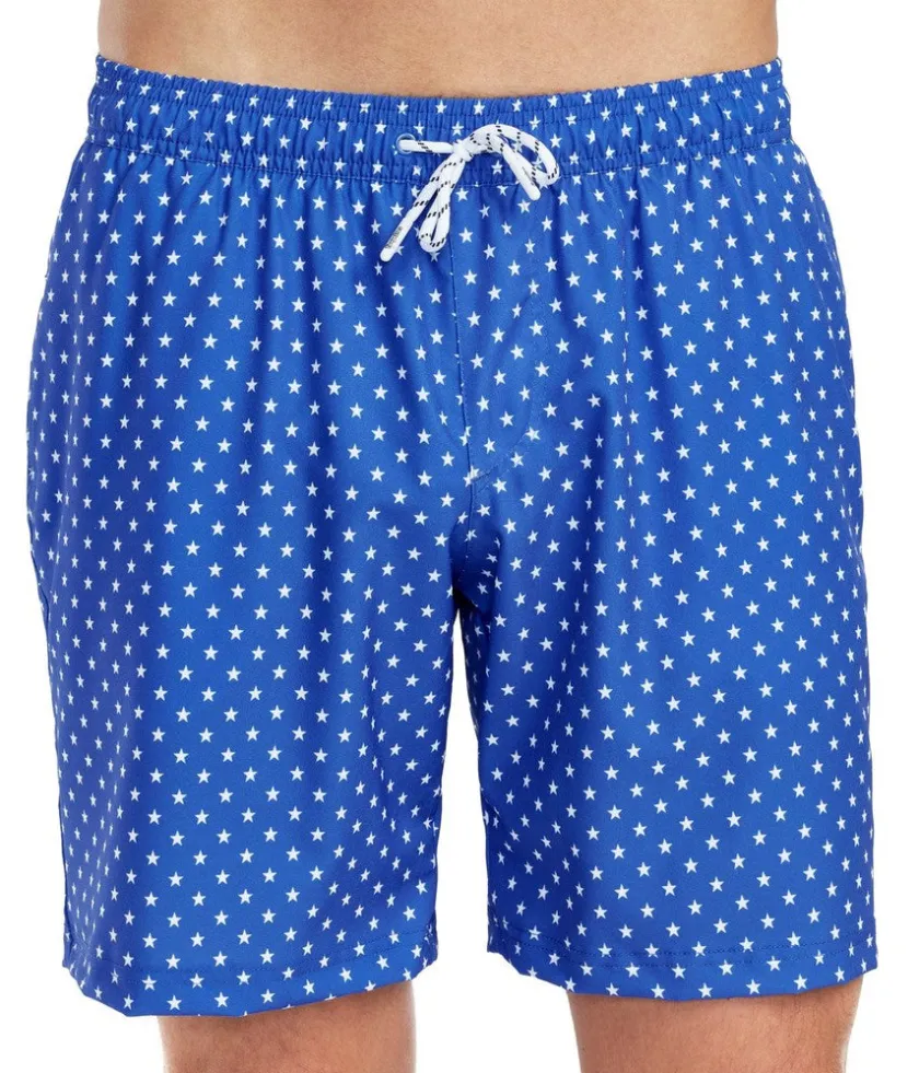 Tipsy Elves Star Spangled Stretch Swim Trunks - 7.5" Inseam