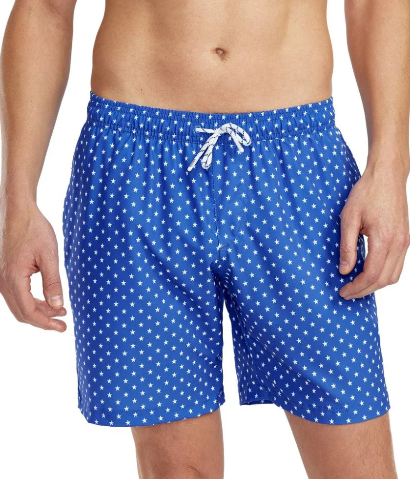 Tipsy Elves Star Spangled Stretch Swim Trunks - 7.5" Inseam