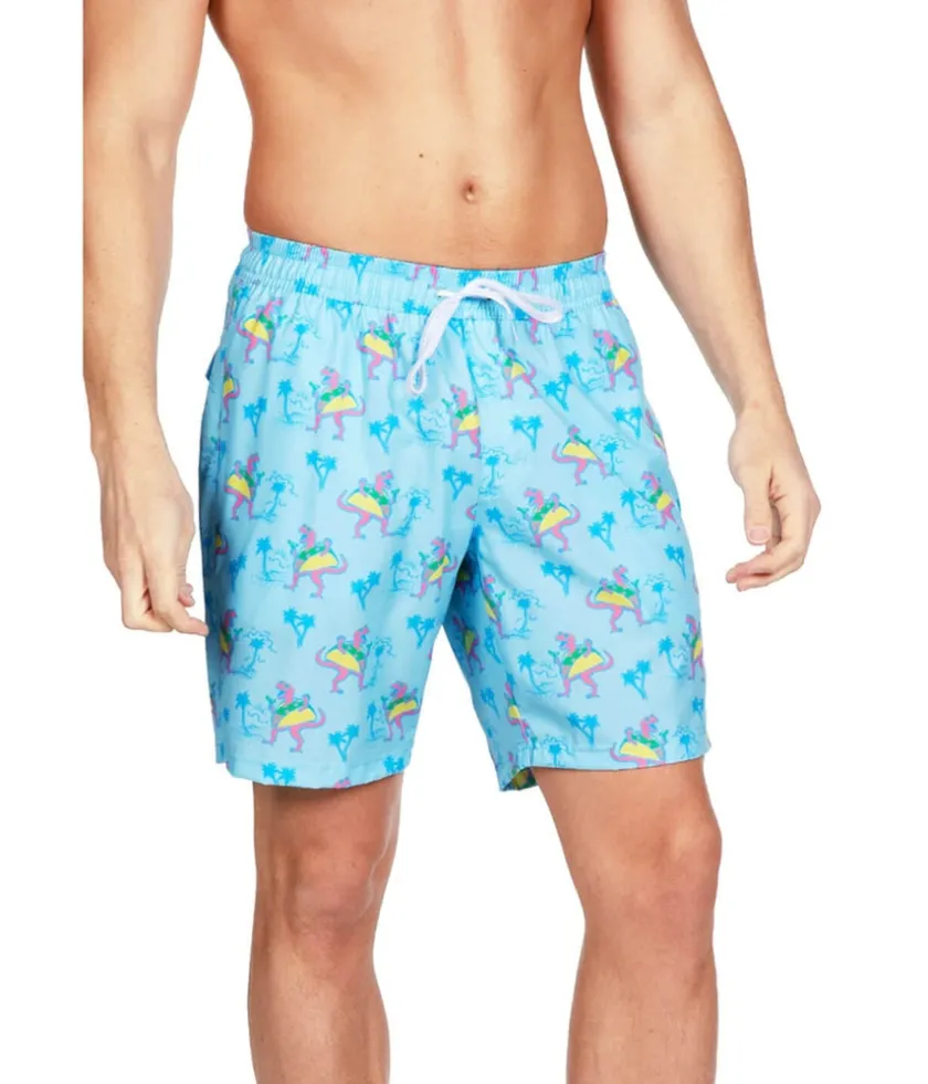 Tipsy Elves Tacosaurus Stretch Swim Trunks - 7.5" Inseam New