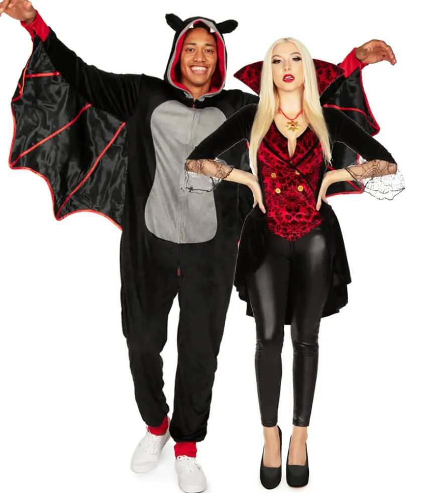 Tipsy Elves Vampire and Bat Couples Costumes Outlet