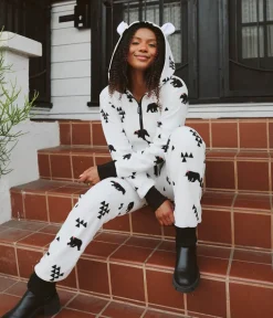 Tipsy Elves Women's Beary Christmas Jumpsuit New