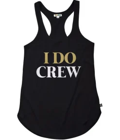 Tipsy Elves Women's Black I Do Crew Tank Top Hot