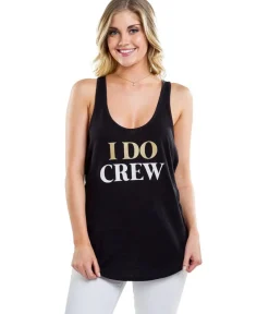 Tipsy Elves Women's Black I Do Crew Tank Top Hot