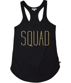 Tipsy Elves Women's Black Squad Tank Top Hot
