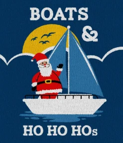 Tipsy Elves Women's Boats & Ho Ho Hos Ugly Christmas Sweater