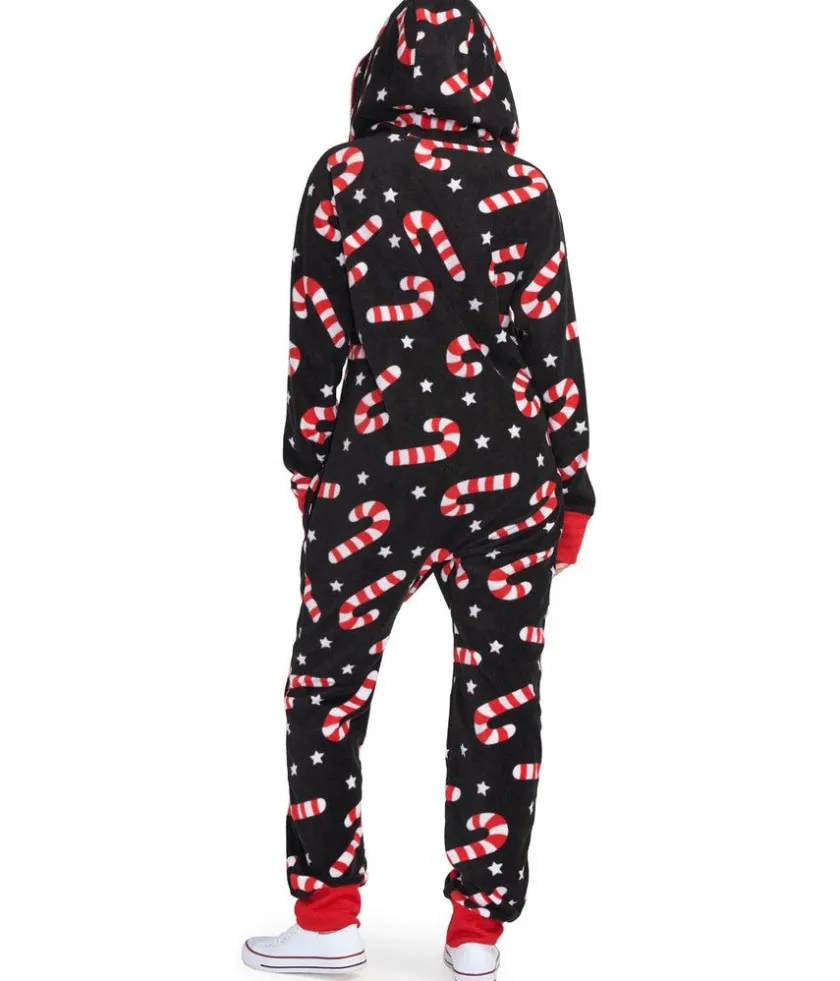 Tipsy Elves Women's Candy Cane Lane Jumpsuit Clearance