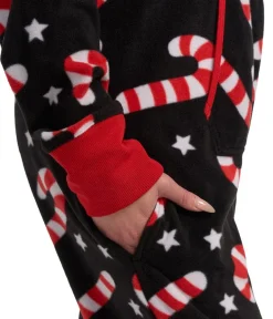 Tipsy Elves Women's Candy Cane Lane Jumpsuit Clearance
