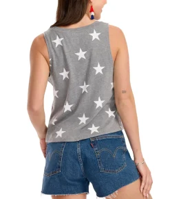 Tipsy Elves Women's Cawtriotic Cropped Tank Top Clearance