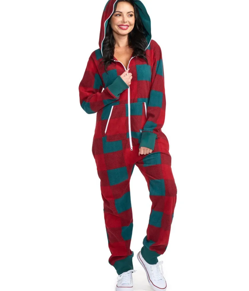 Tipsy Elves Women's Checkered Jumpsuit Hot