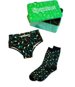 Tipsy Elves Women's Christmas Lights Underwear & Socks Gift Set Online