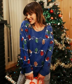 Tipsy Elves Women's Christmas Lights Ugly Christmas Sweater Outlet