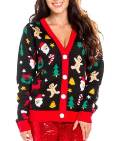 Tipsy Elves Women's Cookie Cutter Cardigan Sweater New