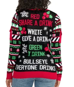 Tipsy Elves Women's Drinking Game Ugly Christmas Sweater Online