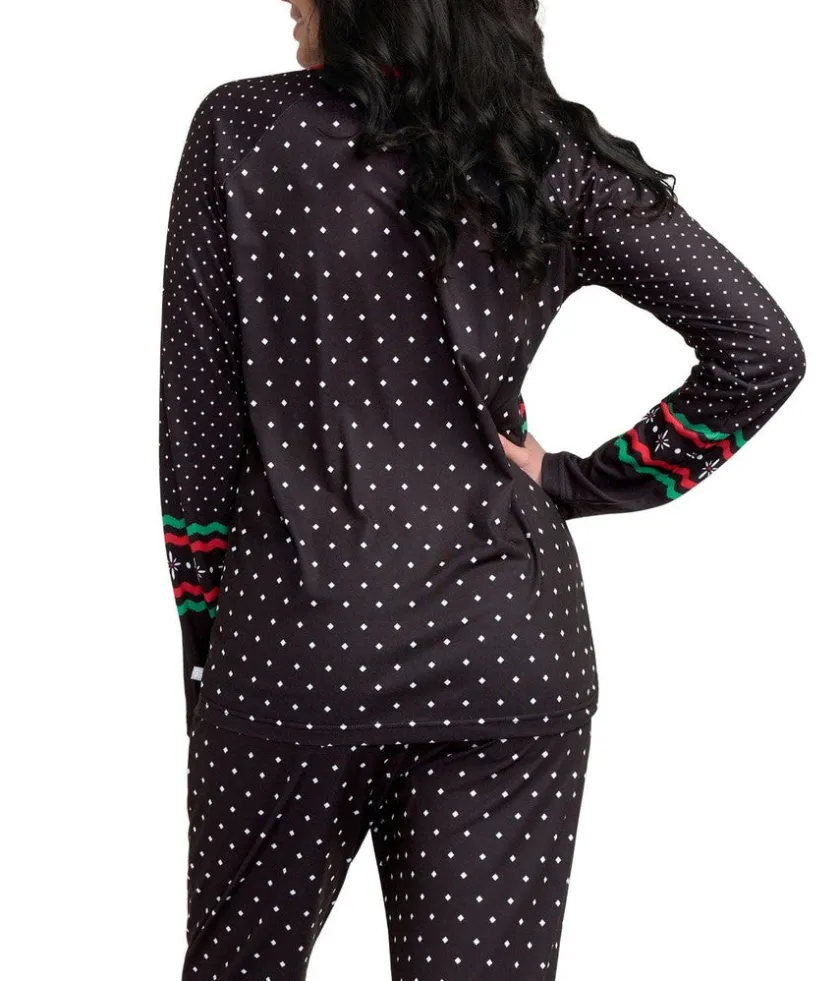 Tipsy Elves Women's Fair Isle Rudolph Pajama Set