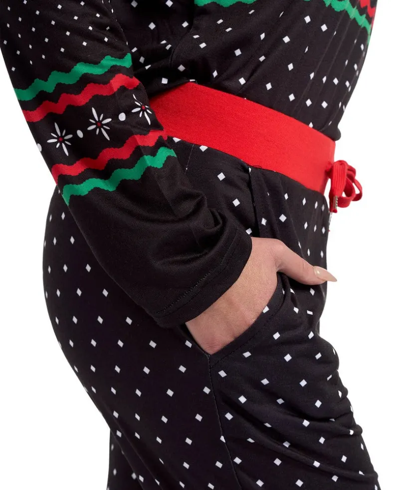 Tipsy Elves Women's Fair Isle Rudolph Pajama Set