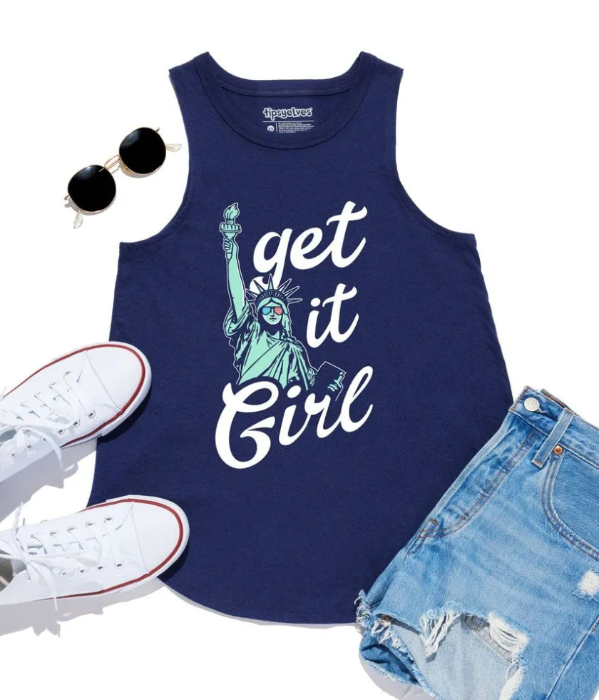Tipsy Elves Women's Get It Girl Tank Top New