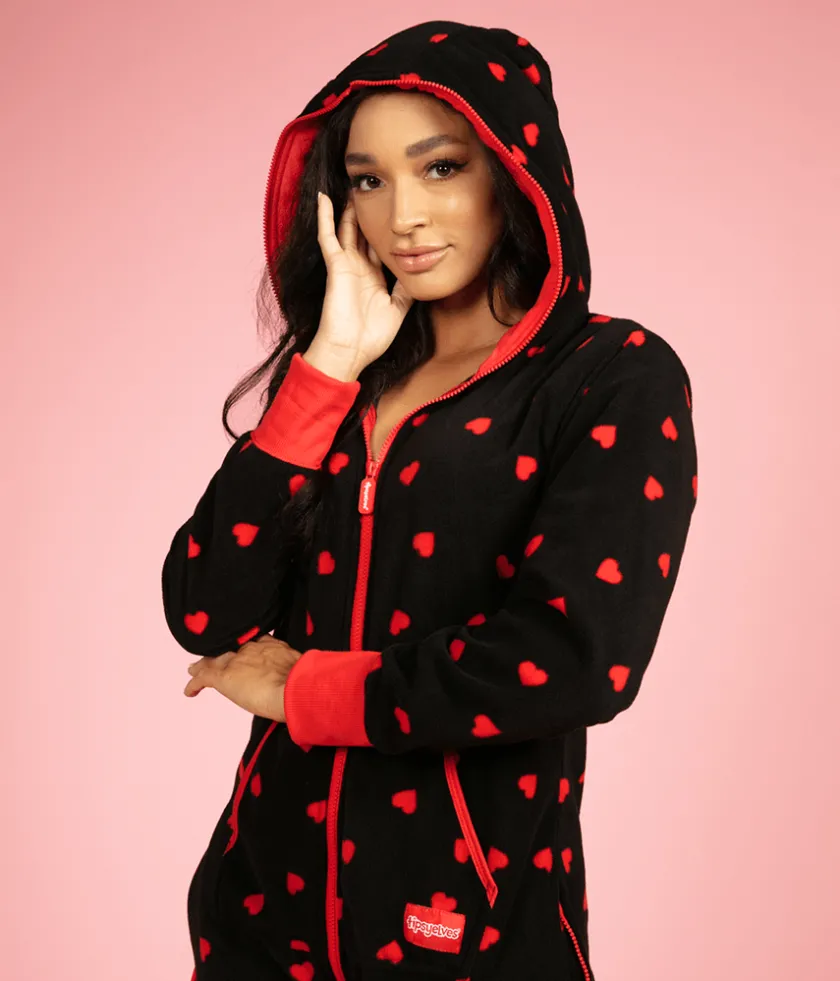 Tipsy Elves Women's Hearts on Fire Jumpsuit Sale