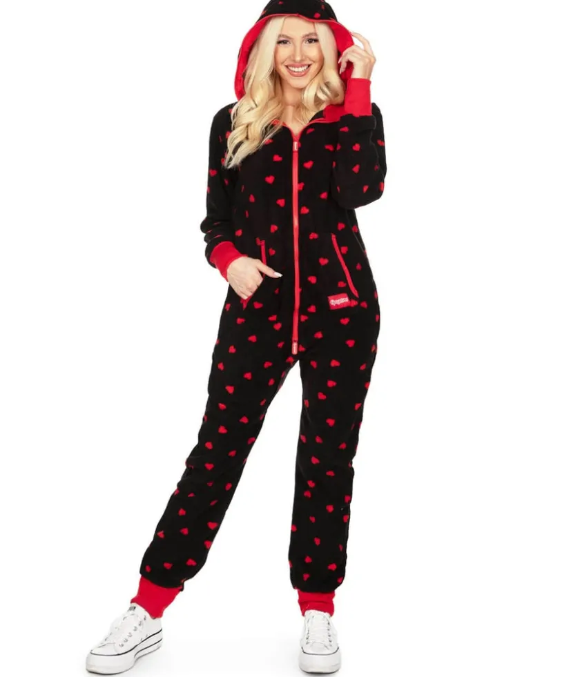 Tipsy Elves Women's Hearts on Fire Jumpsuit Sale