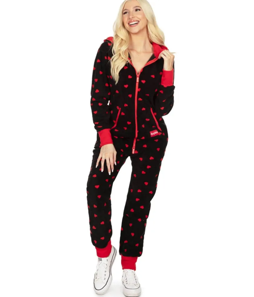 Tipsy Elves Women's Hearts on Fire Jumpsuit Sale